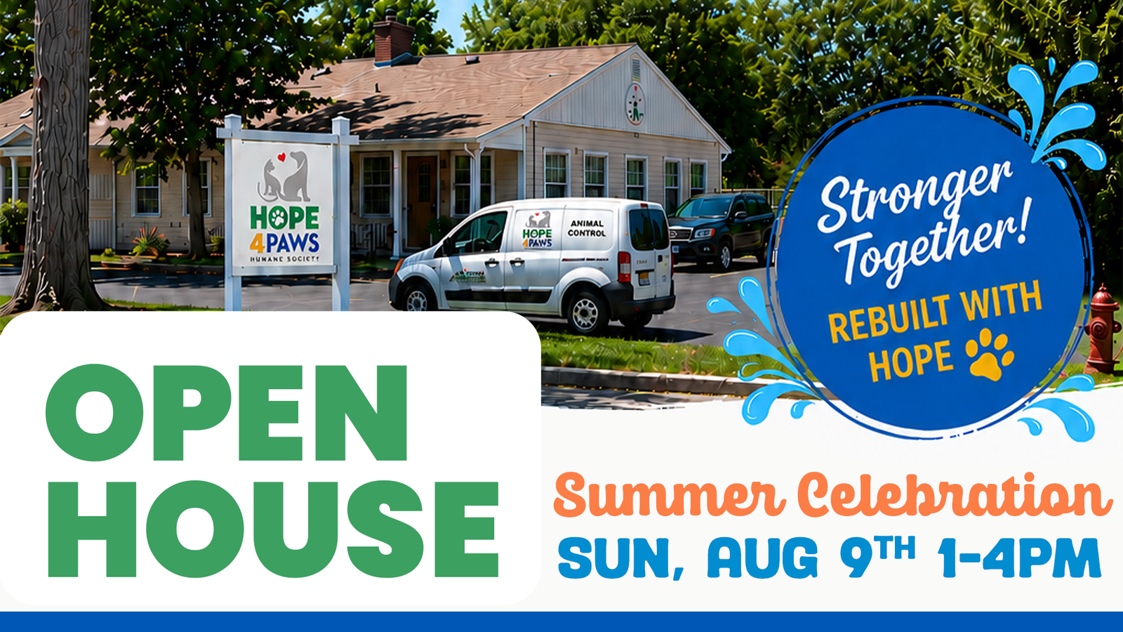 HOPE4Paws Open House Commemorating the One-Year Recovery of the July 2025 Flood